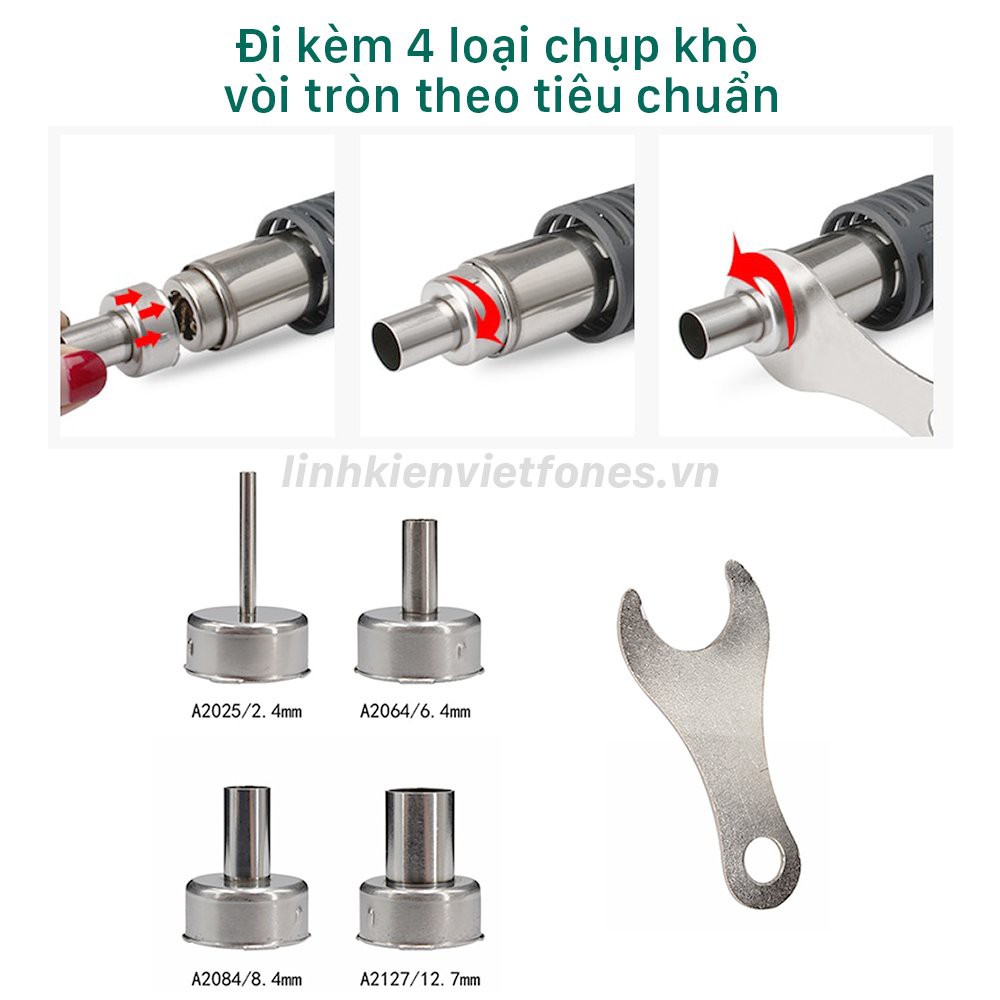 Máy Khò Quick 2008 chính hãng công suất 700w, 3 kênh nhớ, ngủ tự động