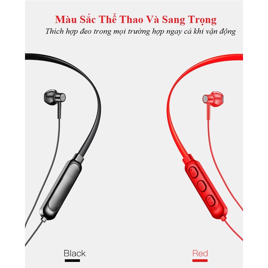 Tai nghe bluetooth không dây công nghê 5.0 Thể thao Có mic sử dụng đầy đủ chức năng nghe gọi đàm thoại chơi game A10