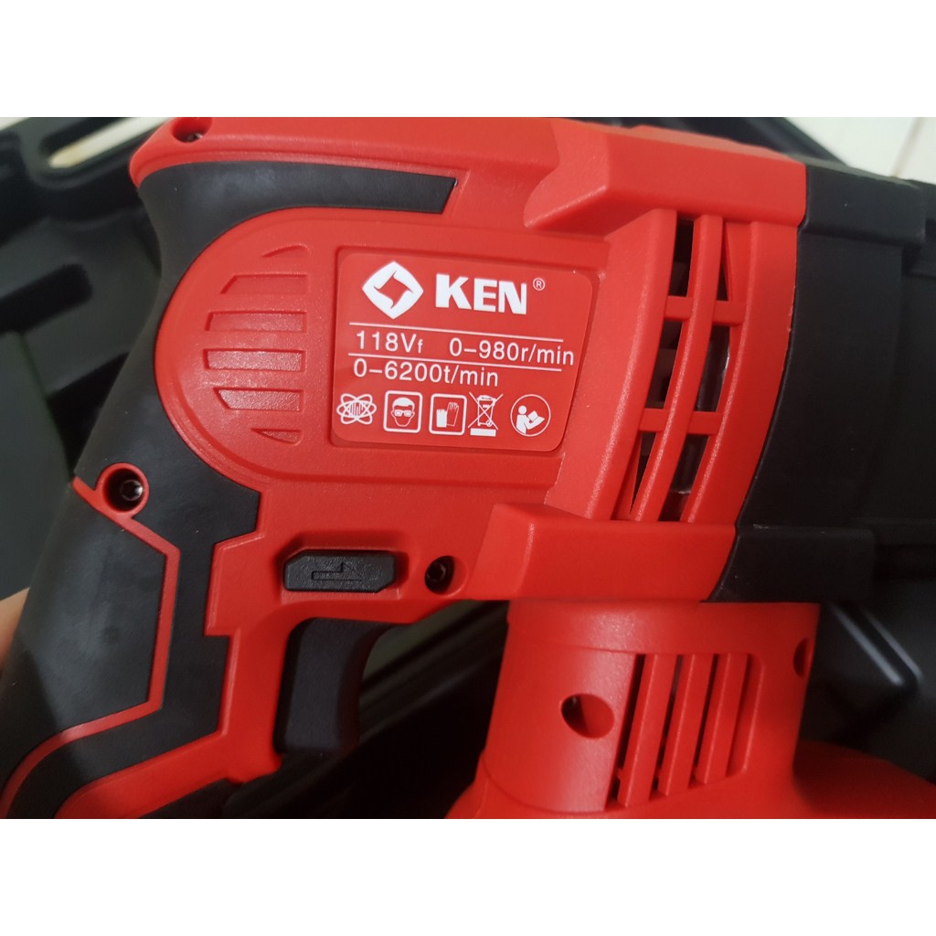 MÁY KHOAN PIN KEN 118V  -3 CHỨC NĂNG - KHÔNG CHỔI THAN