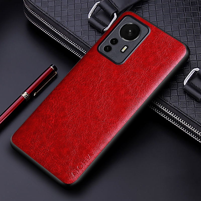 Ốp Điện Thoại Da pu Màu Trơn Phong Cách Doanh Nhân Sang Trọng Cho xiaomi redmi k50 ultra