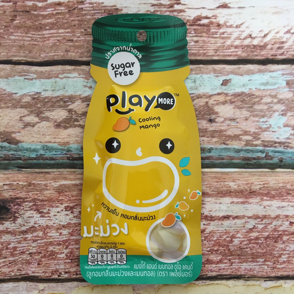 Hộp 12 bịch kẹo Play more Thái Lan (dưa hấu, táo, xí muội, chanh muối, xoài) | BigBuy360 - bigbuy360.vn