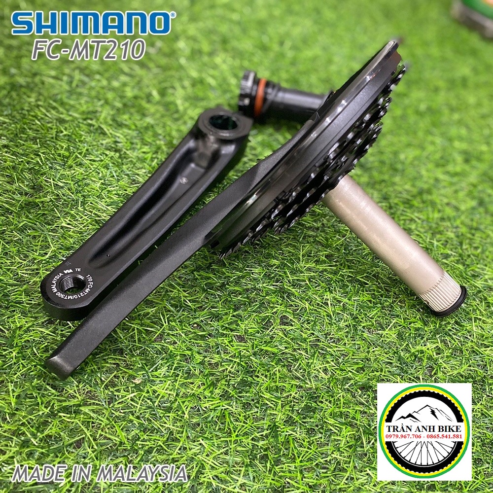 Đùi đĩa  rỗng xe đạp MTB SHIMANO FC MT210 22-30-40T / 22-32-44T - Hàng chính hãng