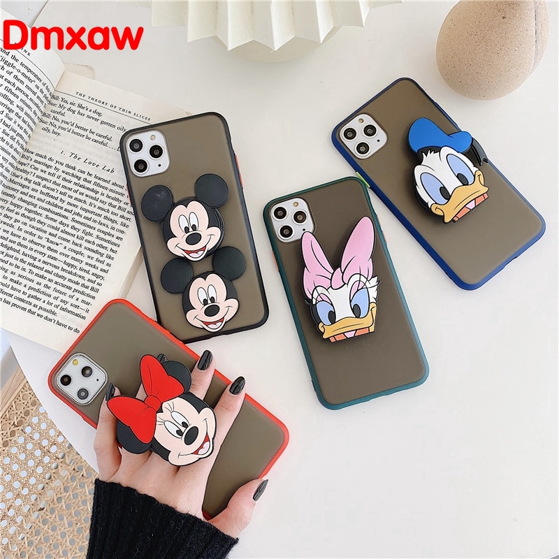 Ốp điện thoại mềm có giá đỡ 3D cho Samsung Galaxy S21 S30U+ A21 5G/S S20FE M51 M31S Note 20U M01 A11 M11 A31