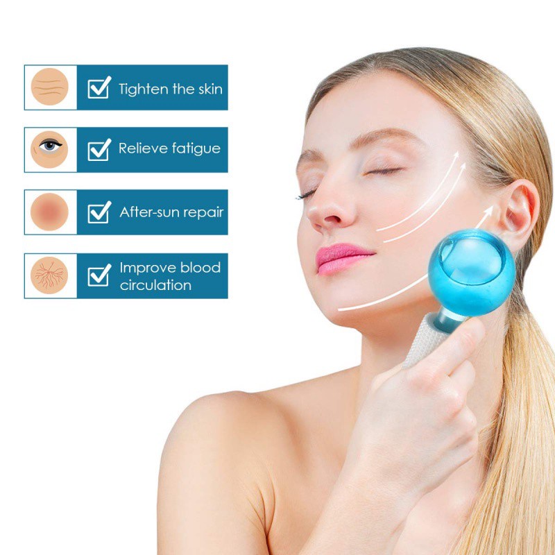 Big Beauty facial balloon cooling ball water wave facial eye massage beauty ice hockey skin care 2 pcs/box