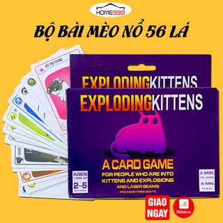 Bộ Bài Mèo Nổ 56 Lá Kịch Tính - Exploding Kittens