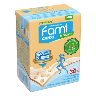 Thùng sữa đậu nành fami canxi ít đường 36 hộp x 200ml - ảnh sản phẩm 5