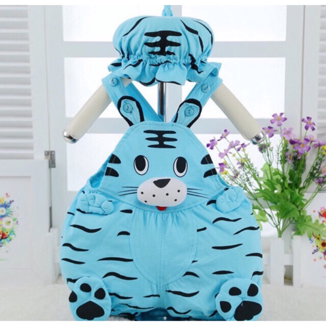 [GIẢM SỐC] Body kèm mũ cà rôt hổ con đáng yêu 4-11kg