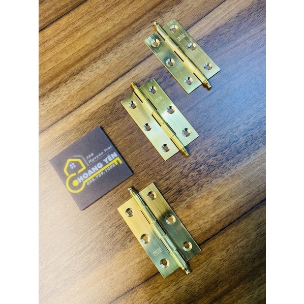 Bản lề đồng xíu, bản lề đồng lắp cánh tủ, hộp, thùng nhỏ BM 5 - 7.5cm