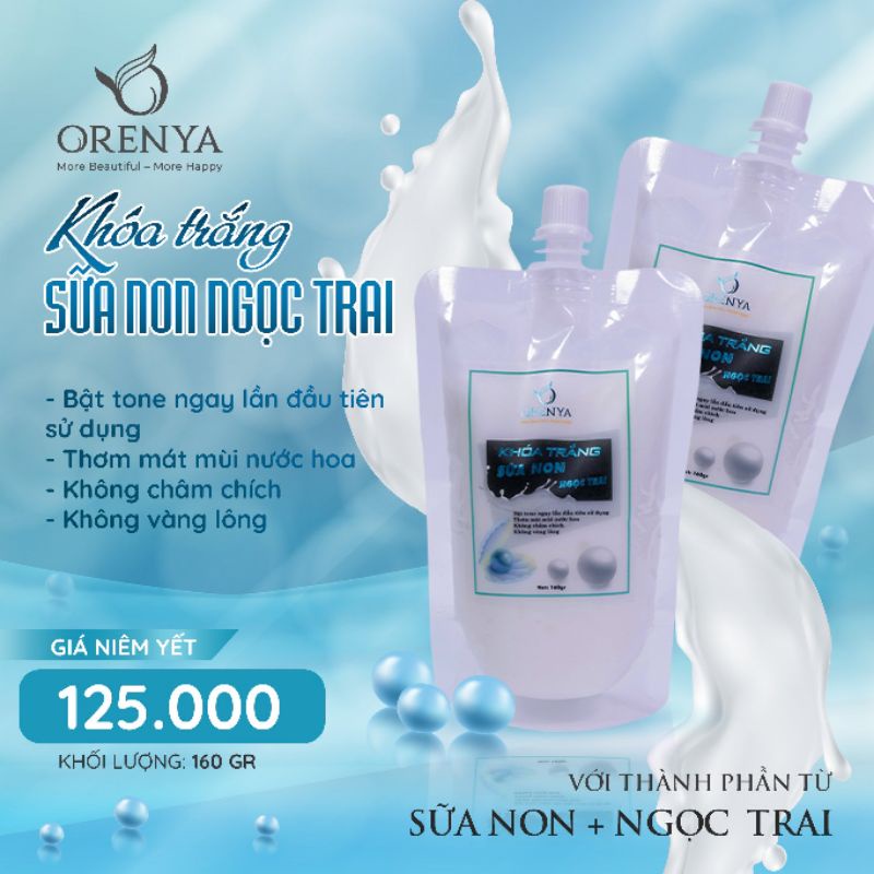 Khóa Trắng Sữa Non Ngọc Trai Dưỡng Trắng Hồng, Mịn Màng  khóa trắng body tắm trắng body kíchtrắngbody
