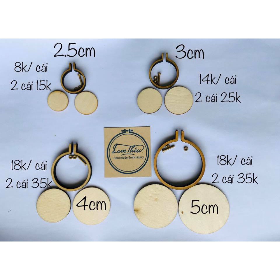 Khung thêu mini nhiều loại