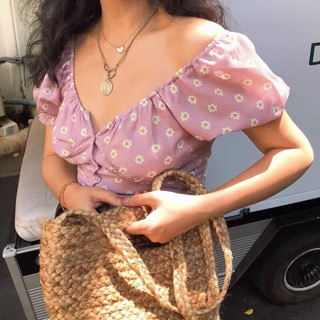 ÁO CROPTOP HOA