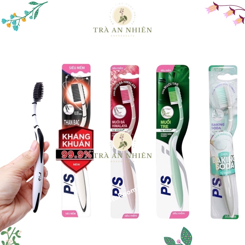 Bàn chải đánh răng P/S than bạc kháng khuẩn 99.9%