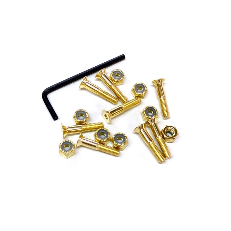 Bộ Ốc ván trượt Skateboard BDSKATECO 1" ALLEN GOLD HARDWARE