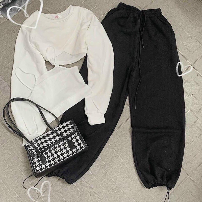 [Rẻ Vô Địch]Set 3 Món Quần Bom+ Áo Thun Croptop Kèm Áo Dây( Kèm video và ảnh thật)