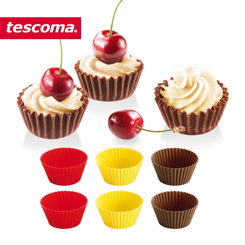 Set 6 Khuôn Silicone Làm Bánh Trứng & Muffin