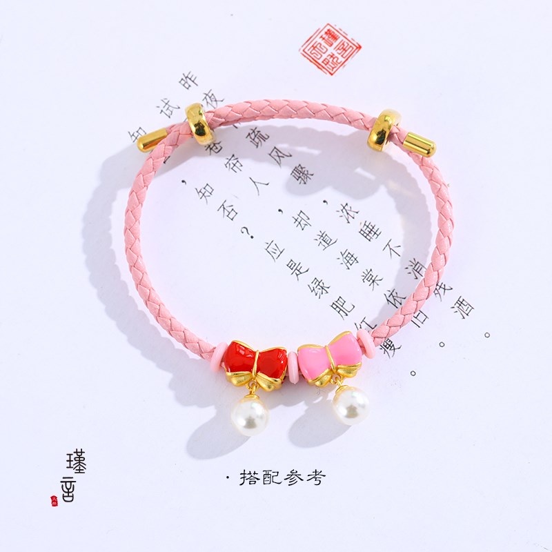 Mặt Dây Chuyền Hình Nơ Đính Ngọc Trai Không Phai