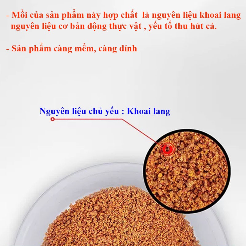 Mồi HUA mật khoai - mồi chuyên dùng câu cá Chép siêu nhạy HUA - 5