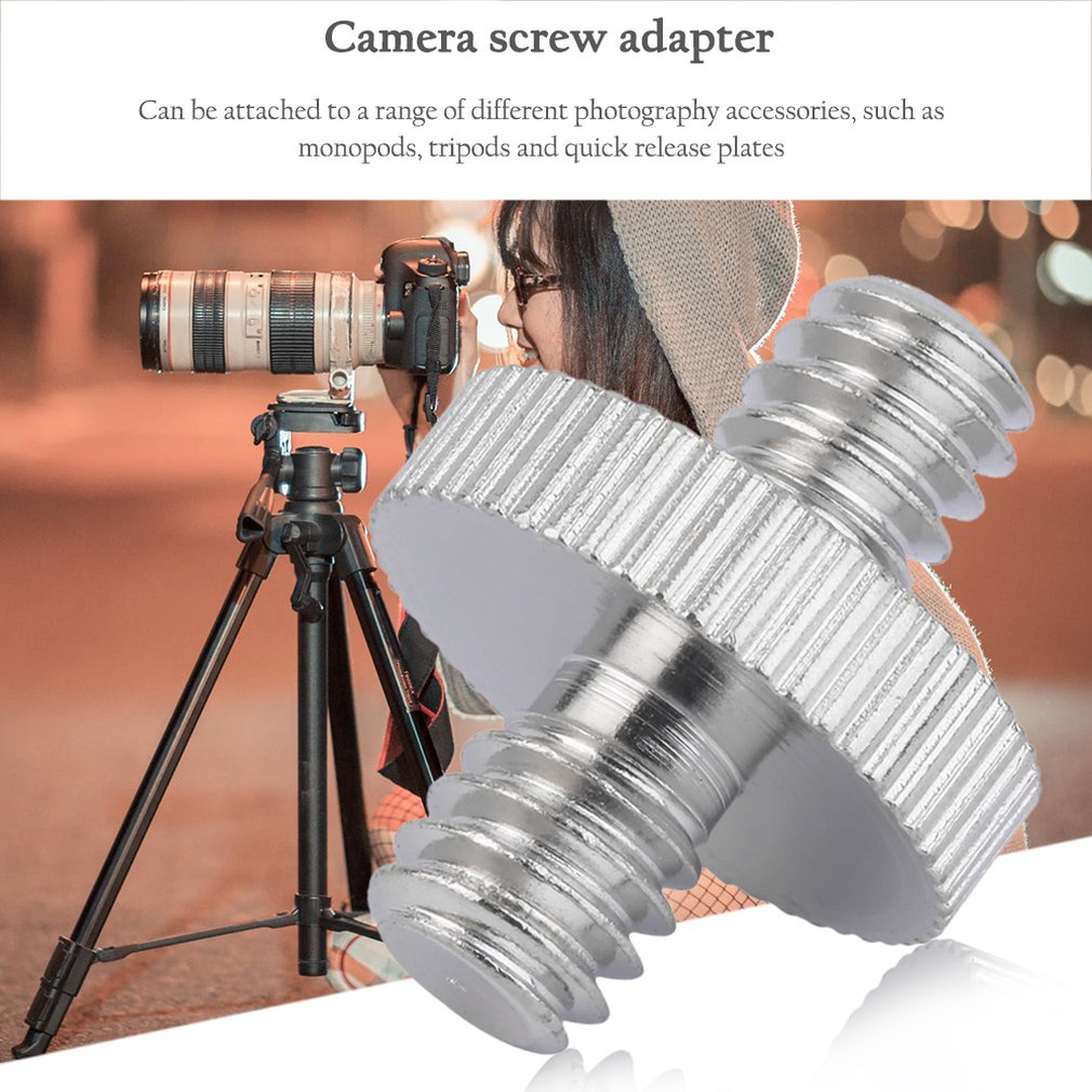 Bộ Chuyển Đổi Ốc Vít 1/4 Male Sang Male Cho Giá Đỡ Ba Chân Máy Ảnh DSLR/Đầu Bi/ Tấm Đèn Flash