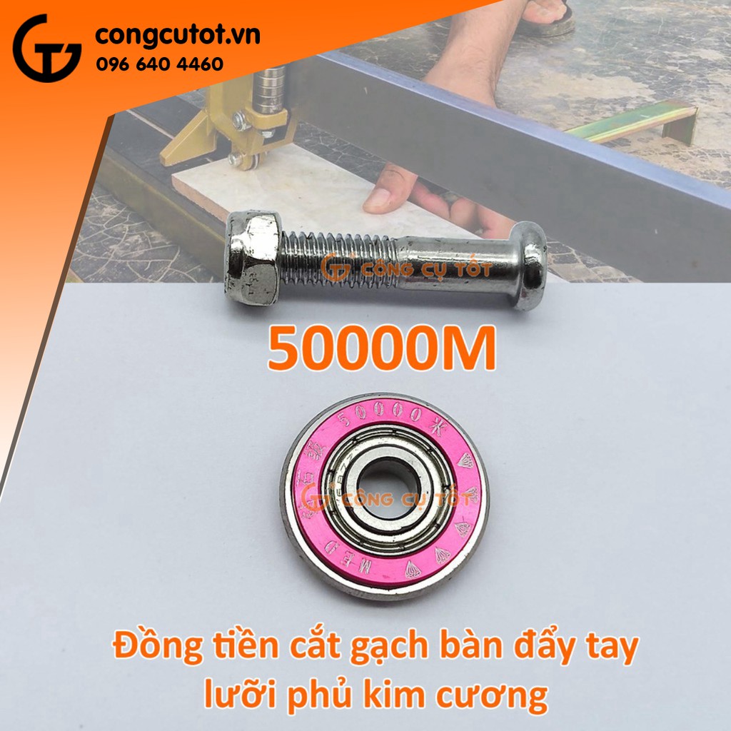 Lưỡi tròn cắt gạch bàn đẩy hộp sắt phủ kim cương siêu mịn tới 50000M