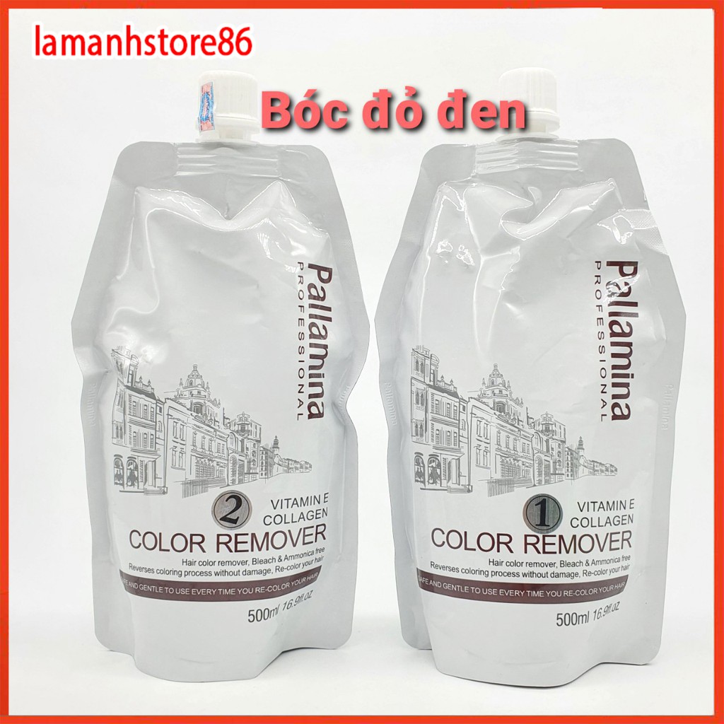 Bộ bóc màu đỏ đen amoniac pallamina 500mlx2