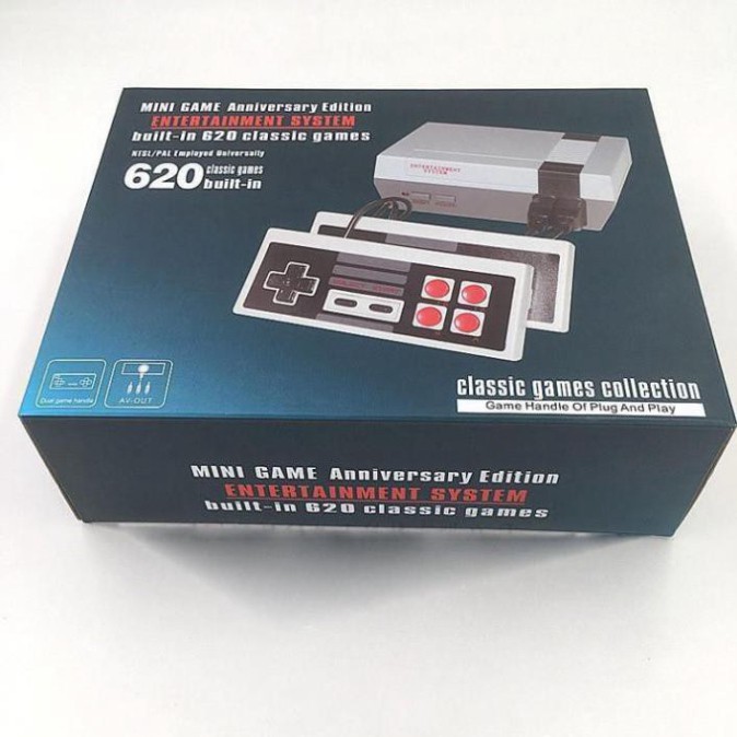 Máy Chơi Game 4 nút NES Classic 620 Trò Chơi Mini Retro Mới nguyên seal