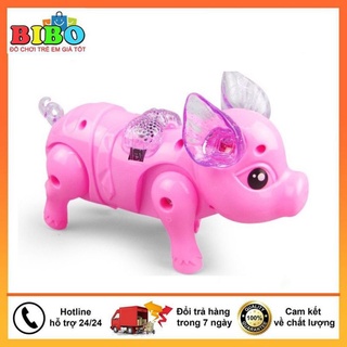 Đồ chơi con heo chạy pin biết đi có nhạc, đèn cho bé