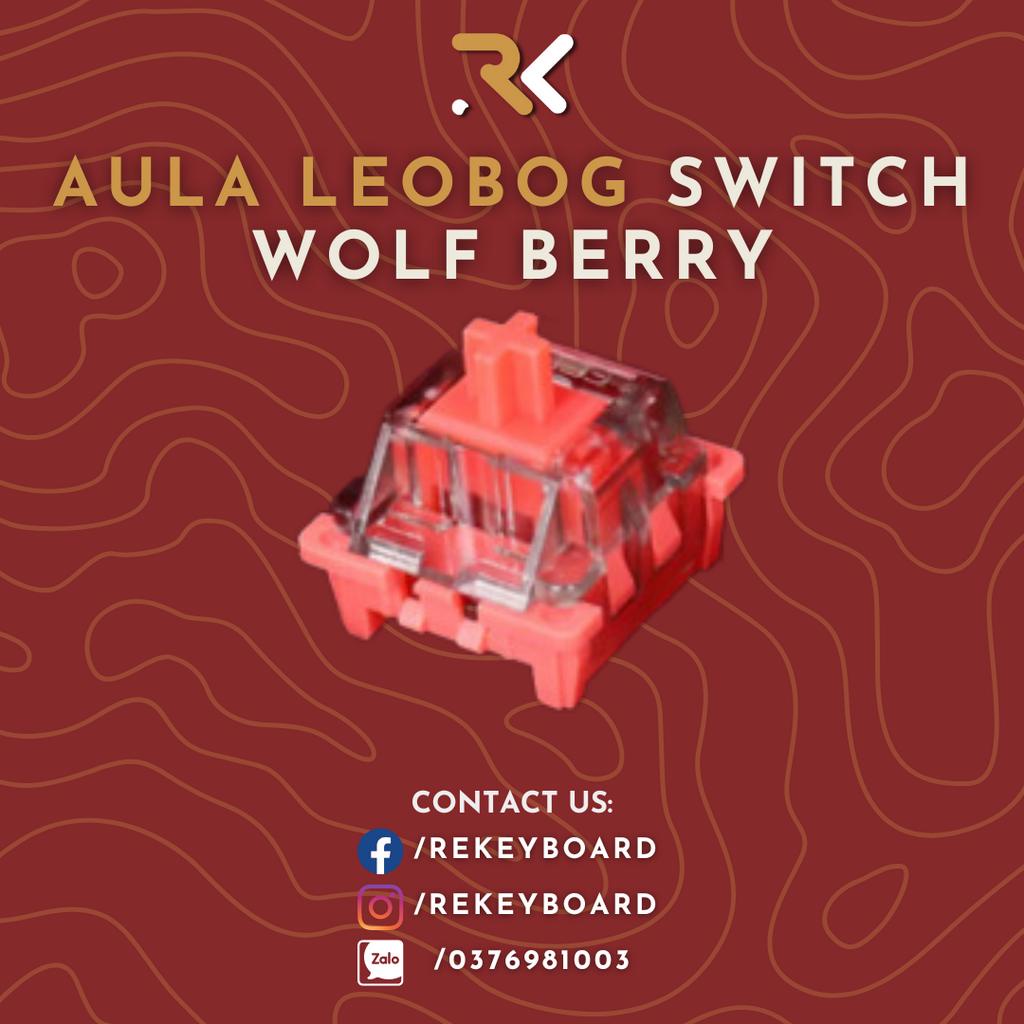 Aula Leobog Switch | Công tắc bàn phím cơ Leobog | Ash Wood | Wolf Berry Shaft Switch