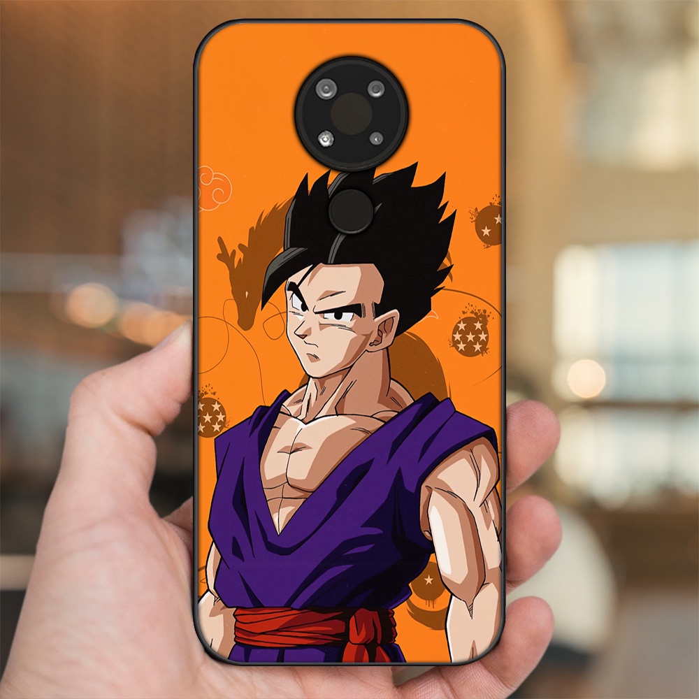 Ốp lưng Nokia 3.4 viền đen in hình Gohan Dragon Ball