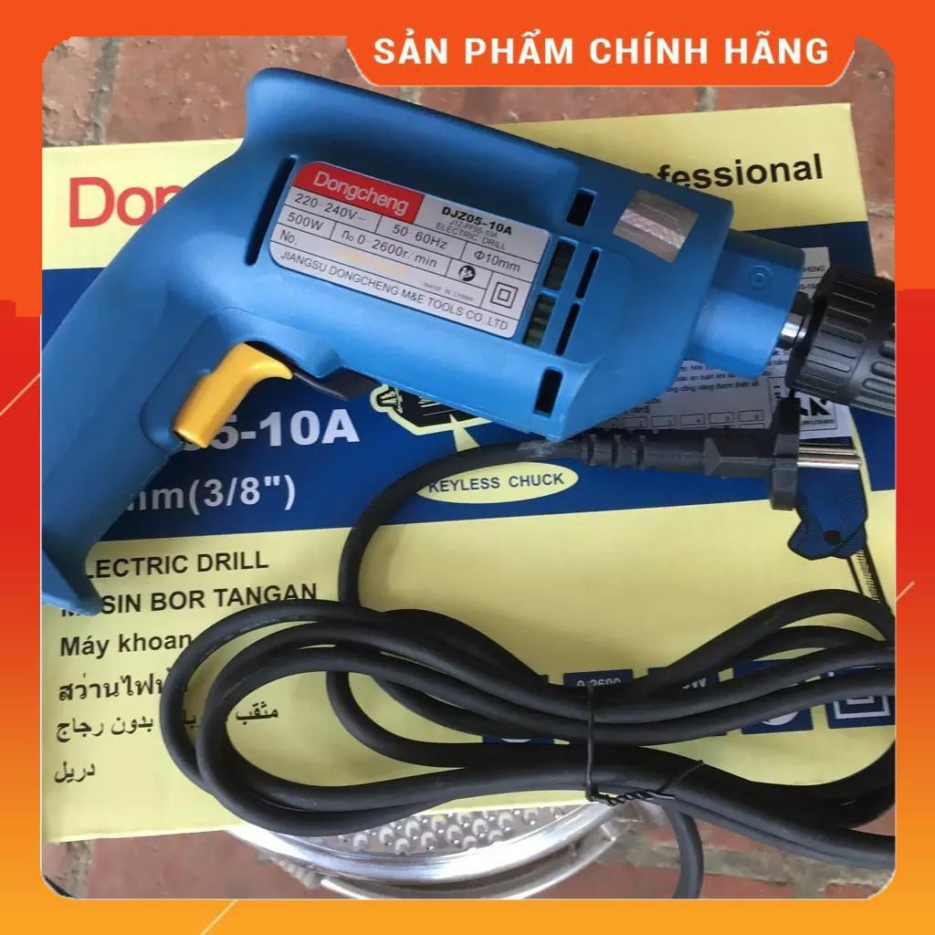 Máy Khoan Dongcheng - Máy Khoan Dongcheng DJZ05 -10A Công Suất Hoạt Động Mạnh Mẽ (lên tới 500W)