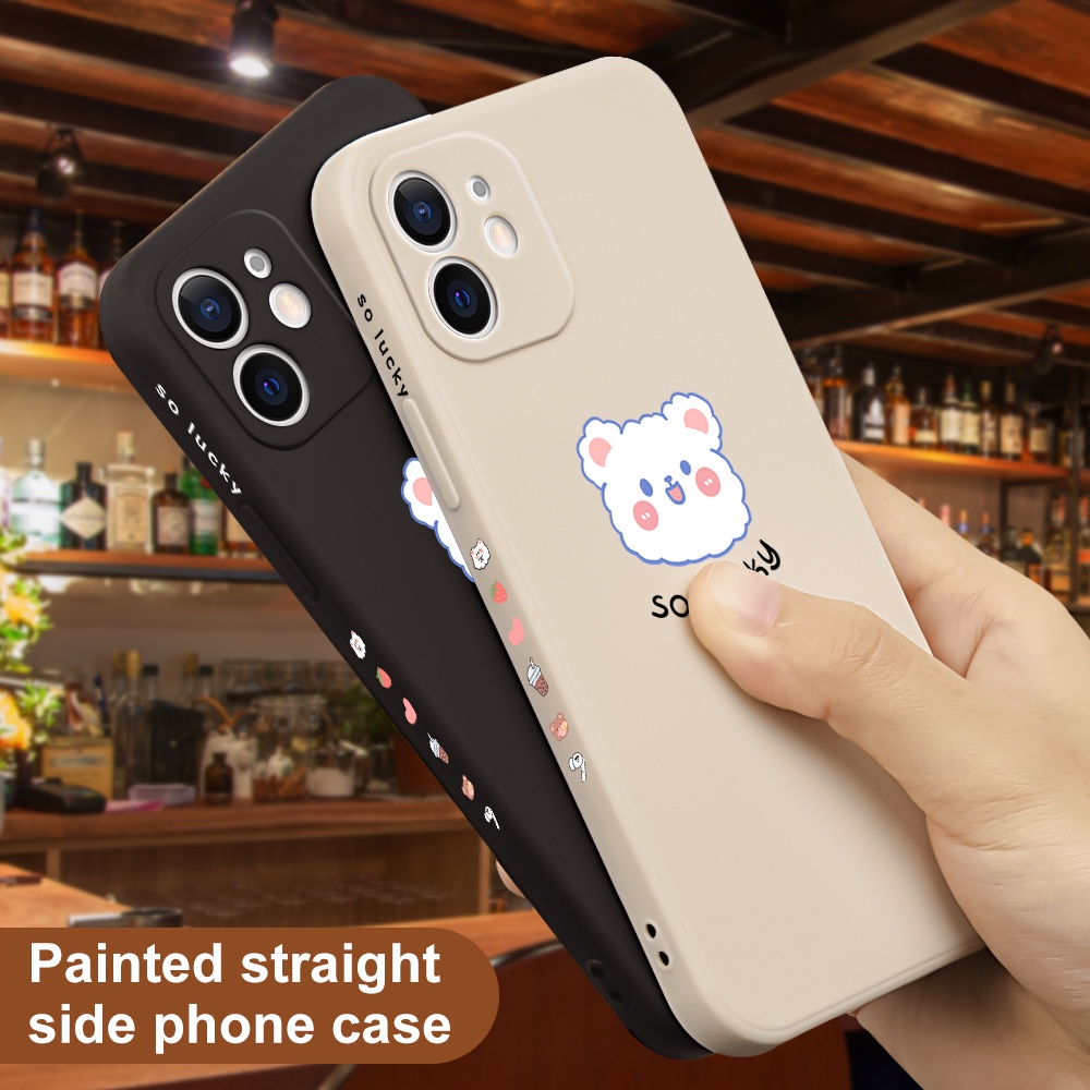 Ốp Điện Thoại Hình Gấu Trắng Đen Cho Xiaomi 9A 4X Redmi Note 5 7 8 10 9 Pro K20 Pro K30i POCO X2 Xiaomi 9T/9T Pro Redmi 6 7 9 4A 5A 6A 8A Pro