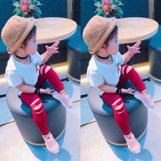 Quần legging rách gối