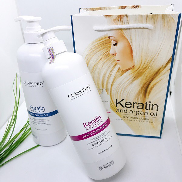 CẶP GỘI XẢ KERATIN CLASS PRO 800ML PHỤC HỒI, KÍCH THÍCH MỌC TÓC|HÀNG CHÍNH HÃNG . .