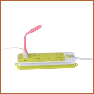 Ổ Điện Xanh Đa Năng Chống Giật 6 Lỗ, 3 Cổng USB, Đa Năng Tiện Dụng 5.0