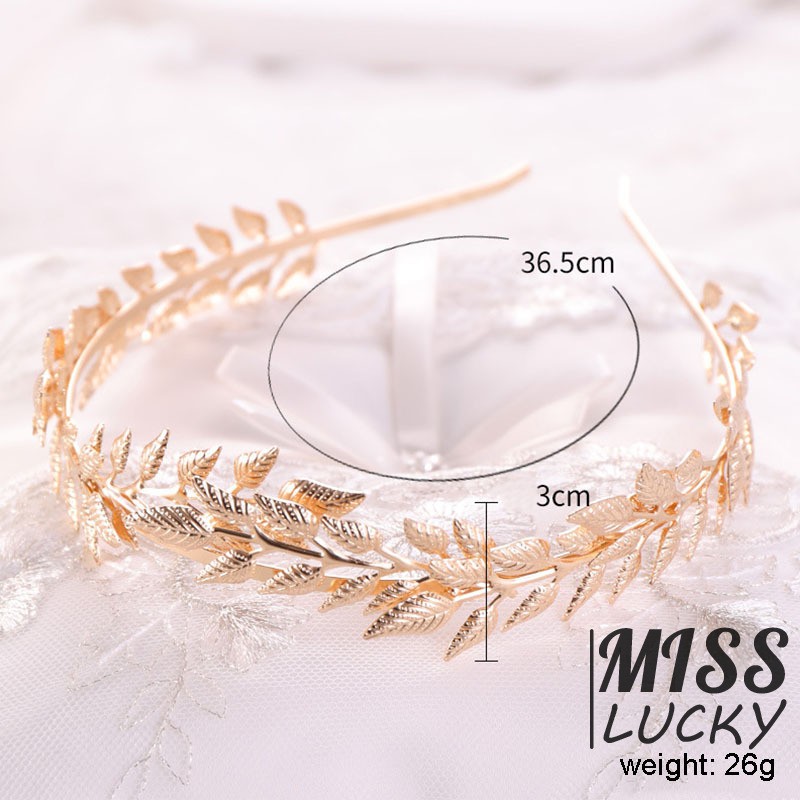 Băng đô cài tóc hình chiếc lá thời trang thanh tú cho nữ