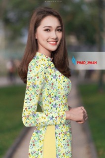 Vải áo dài hoa nhí