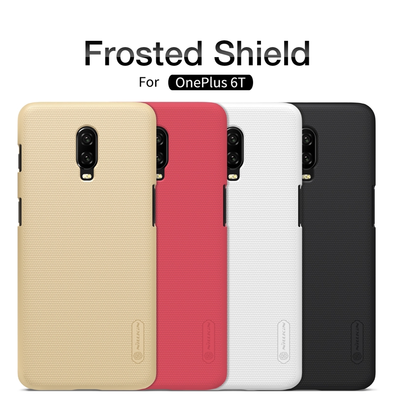 Ốp lưng OnePlus 6T Ốp lưng One Plus 6T Ốp lưng cứng Nillkin Frosted Shield cho vỏ OnePlus 6T 1 + 6T