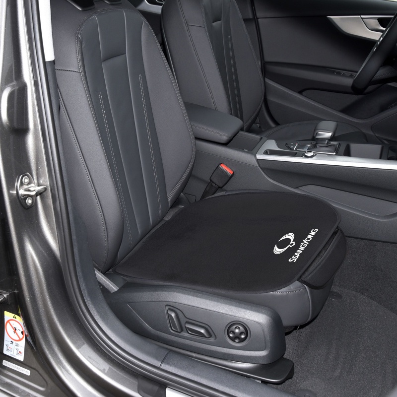 Đệm Lót Ghế Ngồi Xe Hơi Bằng Nỉ Mềm Mại Chống Trượt Thông Dụng Cho SsangYong Actyon Turismo Rodius Rexton Korando Kyron