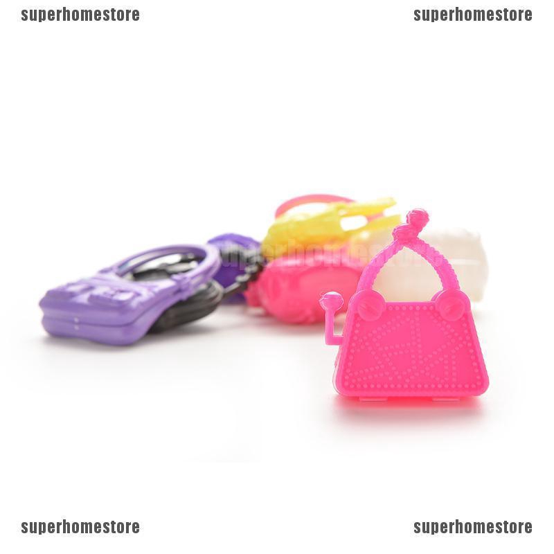 Set 10 túi xách đeo vai cho búp bê Barbie