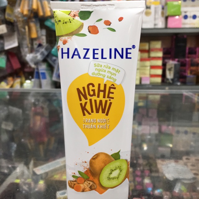 Sữa rửa mặt Hazeline nghệ Kiwi tuýp 100g