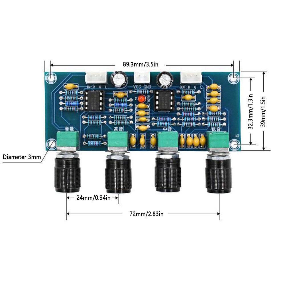 Bảng mạch khuếch đại âm thanh kỹ thuật số AIDEEPEN XH-M-A901 DC12-24V