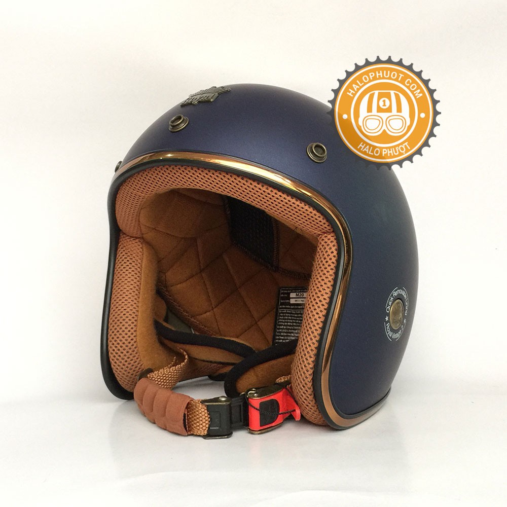 Nón bảo hiểm 3/4 Luxury Royal M20C Xanh Mực Nhám