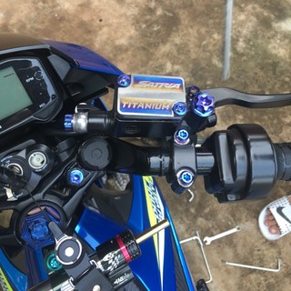 bộ 4 ốc cùm titan gr5 cho sonic satria raider fi