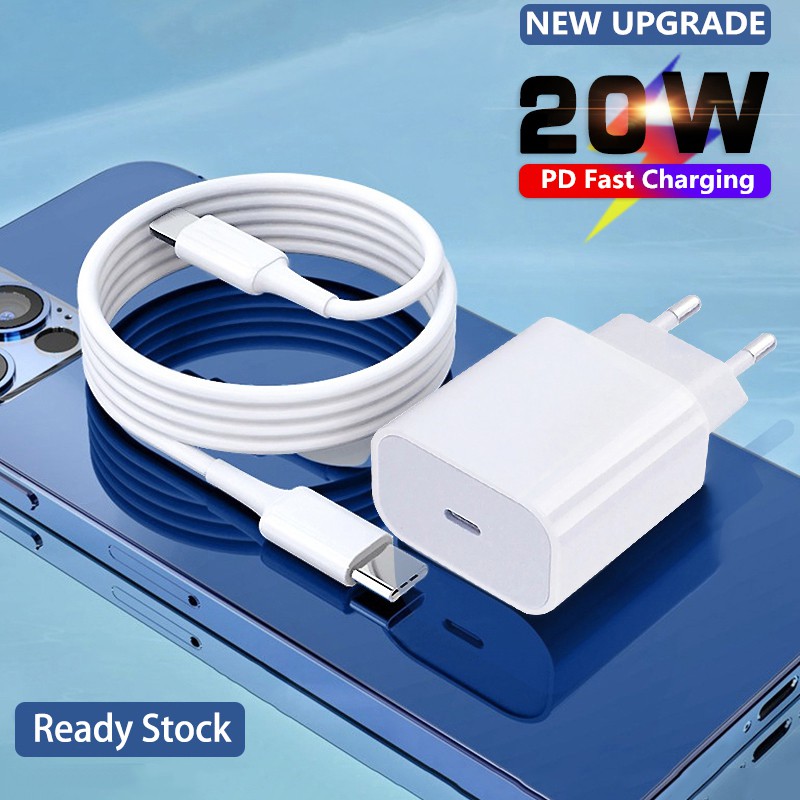 Bộ Sạc Nhanh 20w Pd Usb C Cho Iphone 12 Pro Xs Max 11 Xs Xr 18w Qc 3.0 + Pd