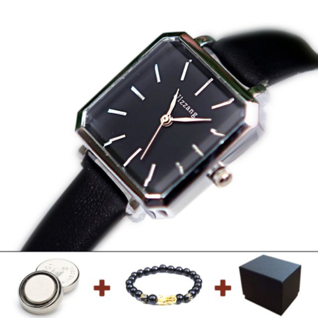 Đồng hồ nữ ULZZANG 5029 dây da mềm mặt vuông cổ điển Bán lẻ giá sỉ