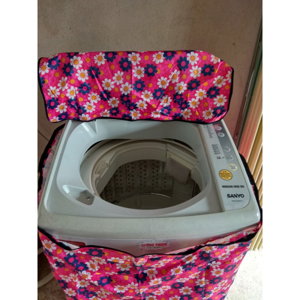 Áo trùm máy giặt cửa trên 11kg bằng vải dù loại dày