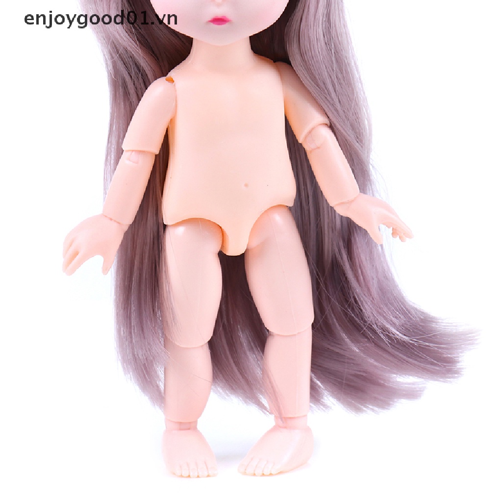 Búp Bê Em Bé Tóc Hồng Có Thể Di Chuyển 16cm 13Cm Dễ Thương