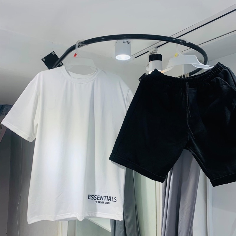 Bộ Đồ Mùa Hè Unisex Nam nữ, Chất Cotton Trơn Mềm Thoáng Co Dãn