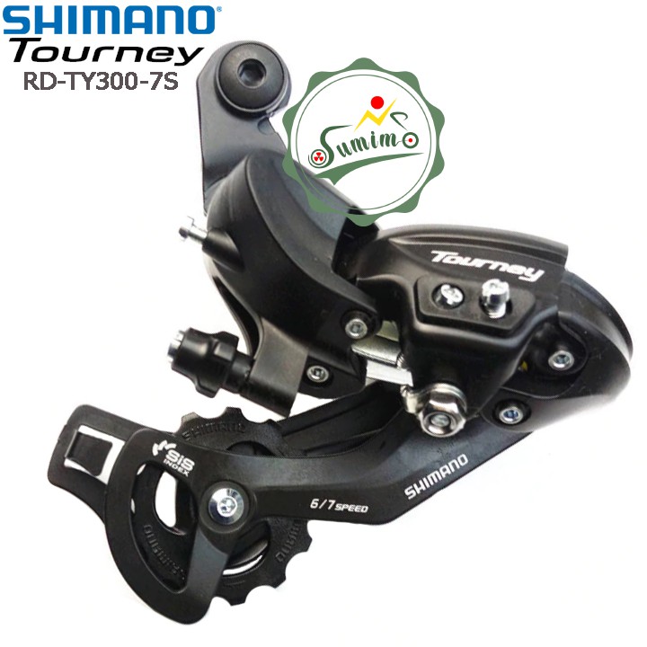 Cùi đề xe đạp - Gạt líp Shimano Tourney RD-TY300-6/7 Speed - Chính hãng Indonesia/Singapore