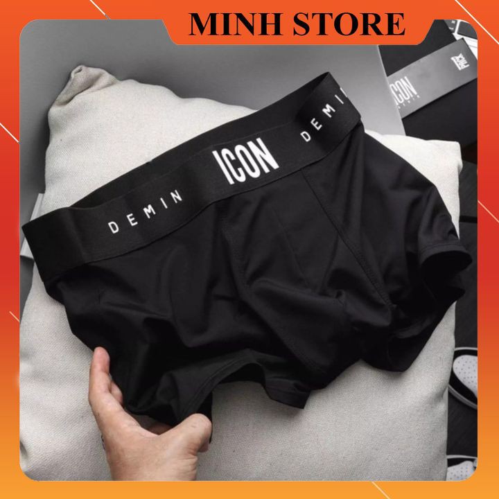 Quần Sịp Nam Thun Lạnh Boxer ICON co dãn 4 chiều, Quần Lót Nam Boxer thun lạnh ICON Demin sexy cao cấp SI01 - MS66