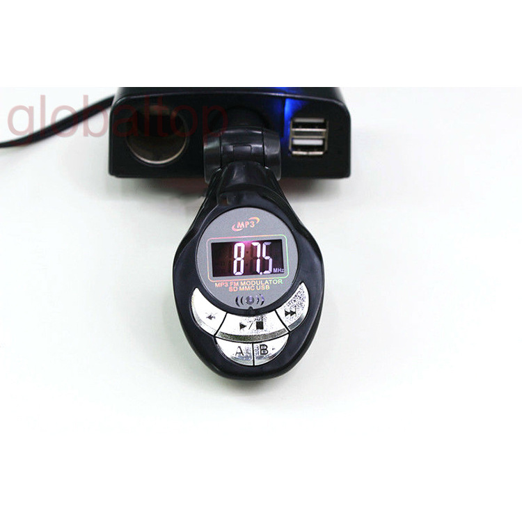 4in1 Car MP3 Player Wireless FM Transmitter Modulator USB CD MMC Remote Control